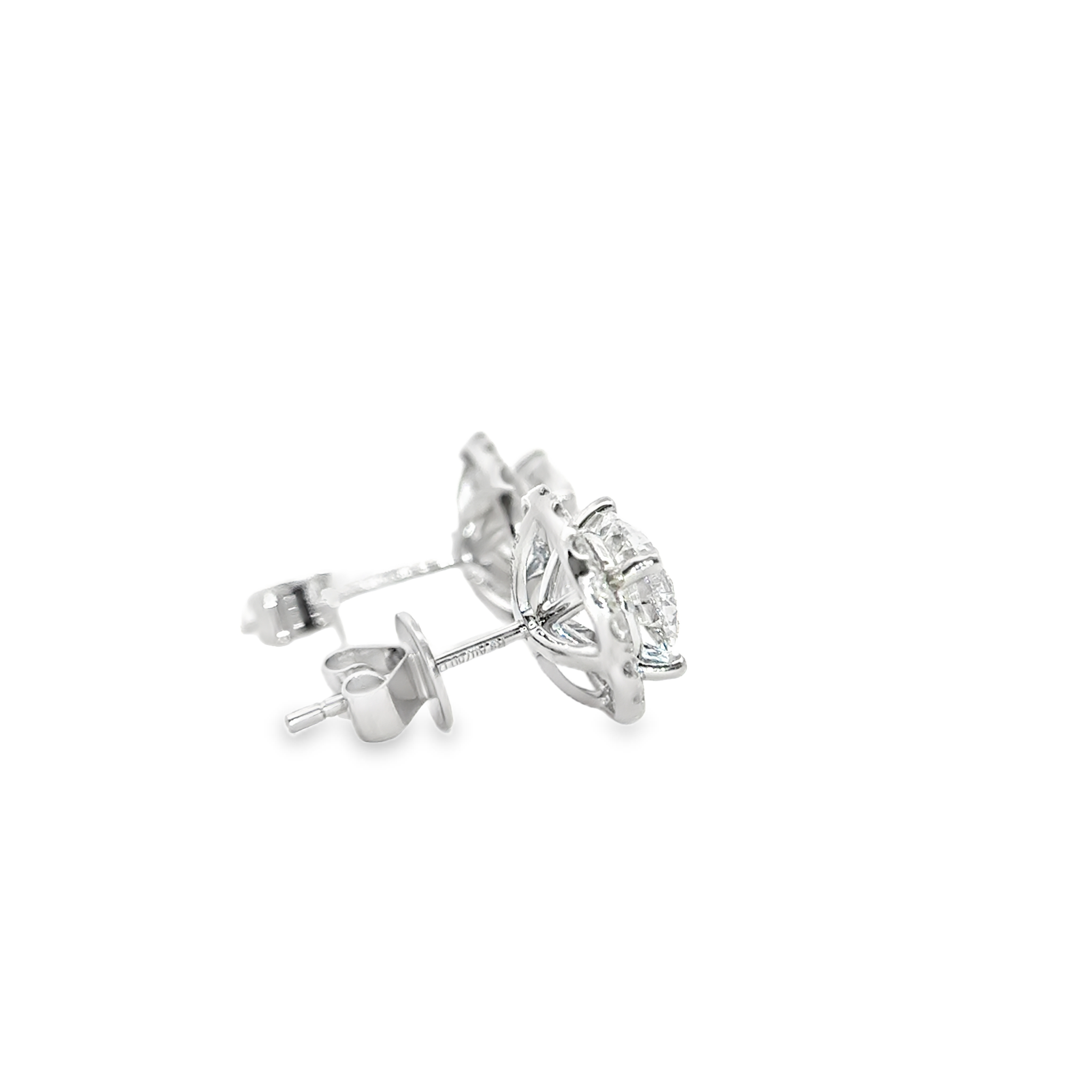 Luxury Halo Earrings [Setting Only] - LE303S