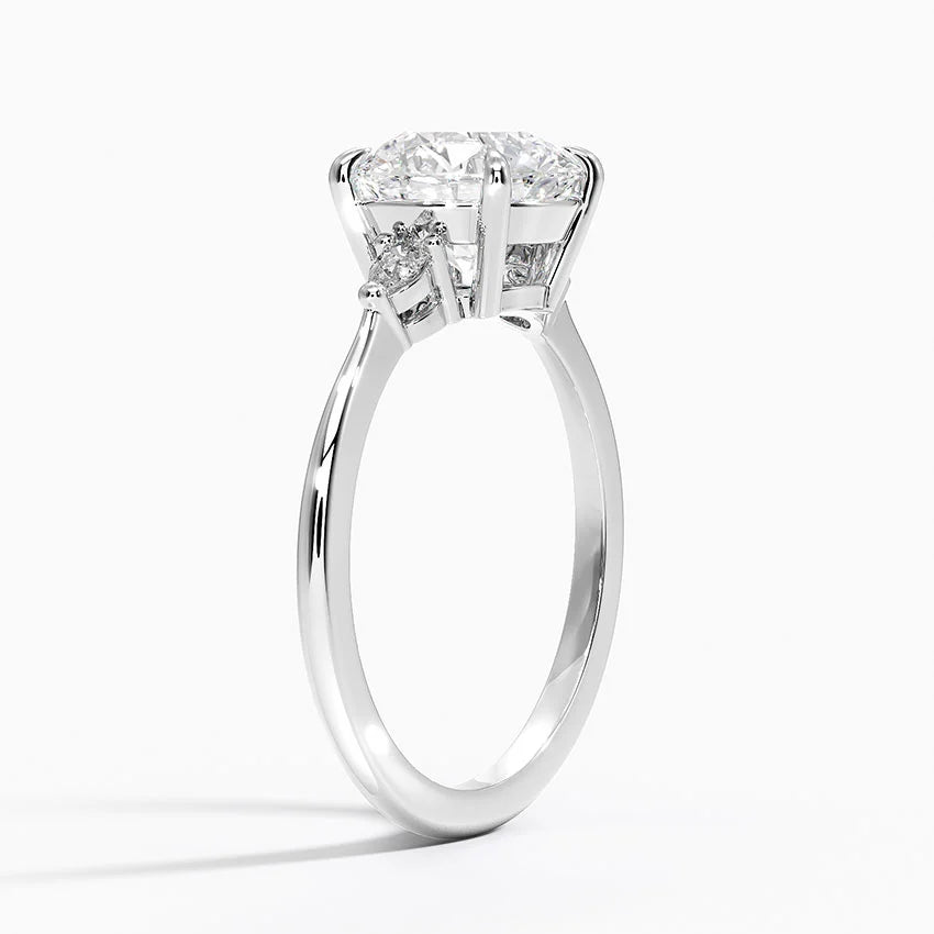 Aria Three Stone Diamond Engagement Ring  [Setting Only] - EC116