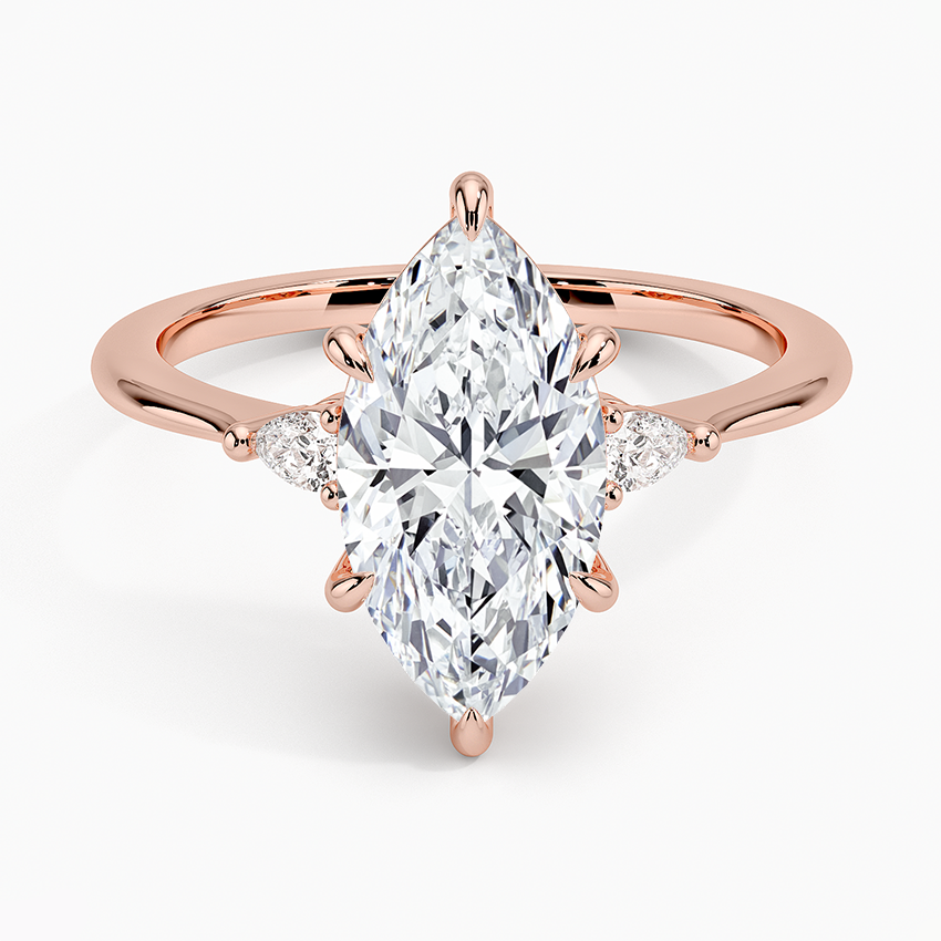 Aria Three Stone Diamond Engagement Ring  [Setting Only] - EC116