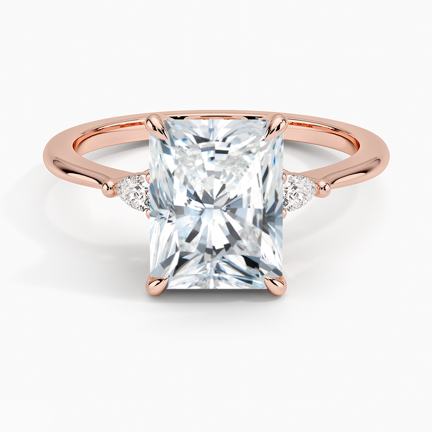 Aria Three Stone Diamond Engagement Ring  [Setting Only] - EC116