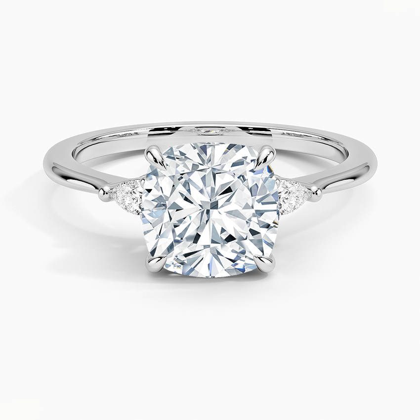 Aria Three Stone Diamond Engagement Ring  [Setting Only] - EC116