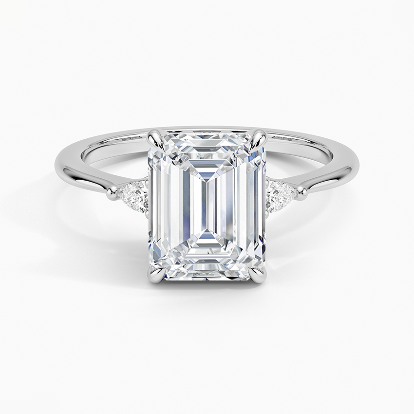Aria Three Stone Diamond Engagement Ring  [Setting Only] - EC116