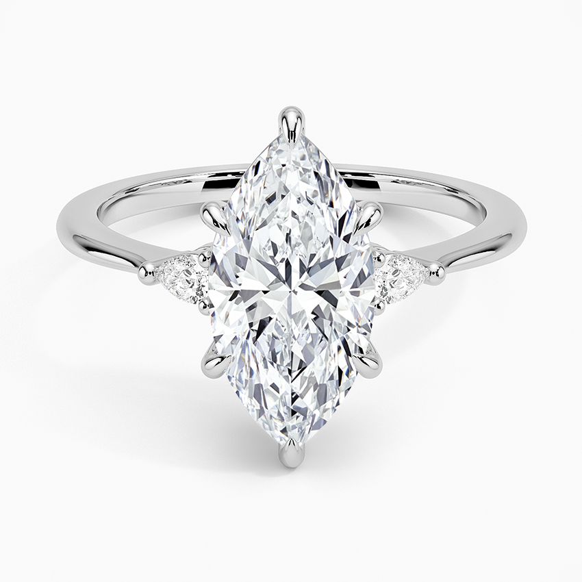 Aria Three Stone Diamond Engagement Ring  [Setting Only] - EC116