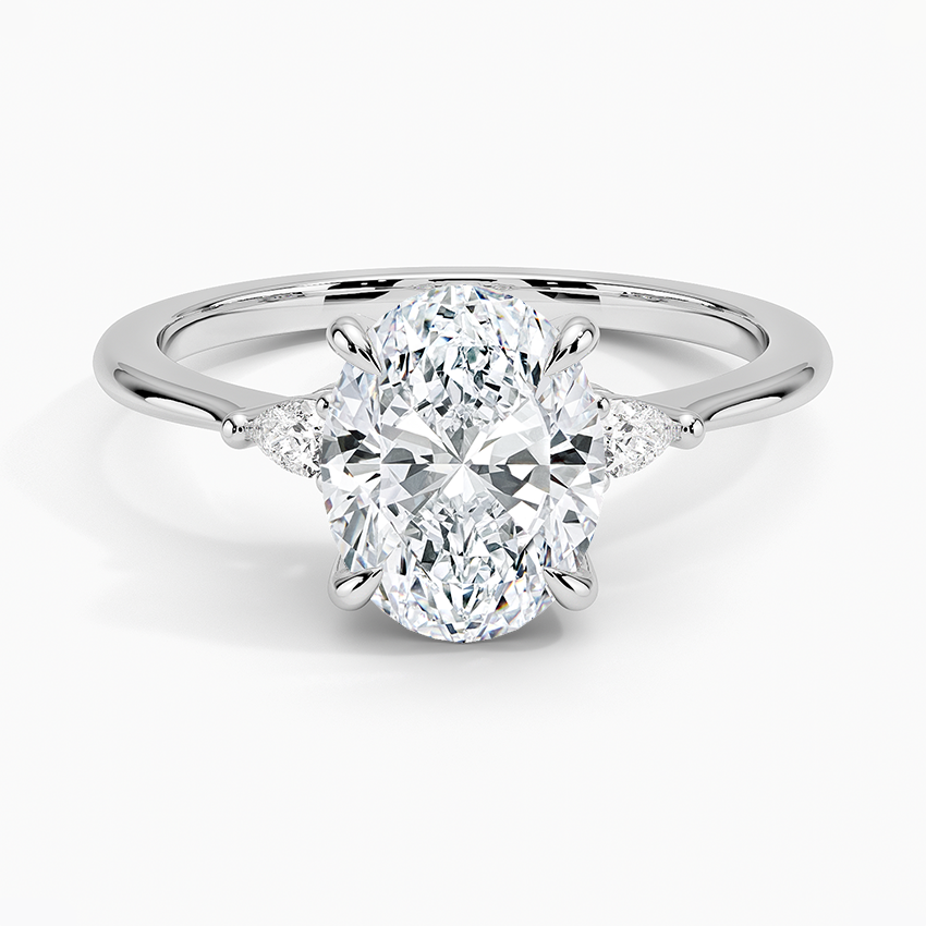 Aria Three Stone Diamond Engagement Ring  [Setting Only] - EC116