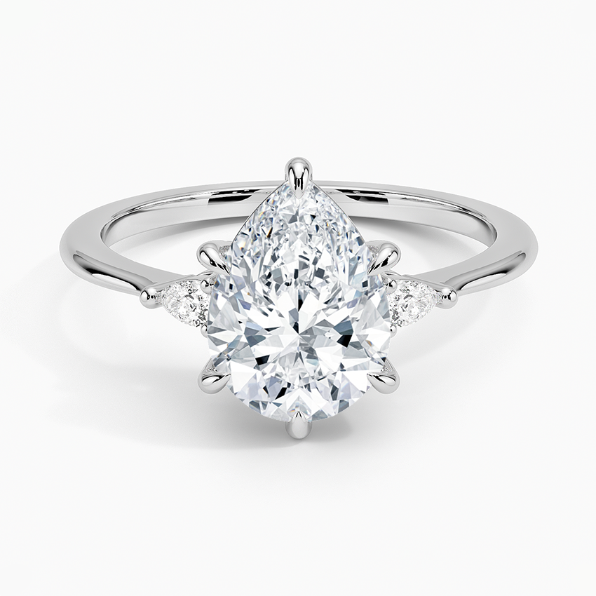 Aria Three Stone Diamond Engagement Ring  [Setting Only] - EC116