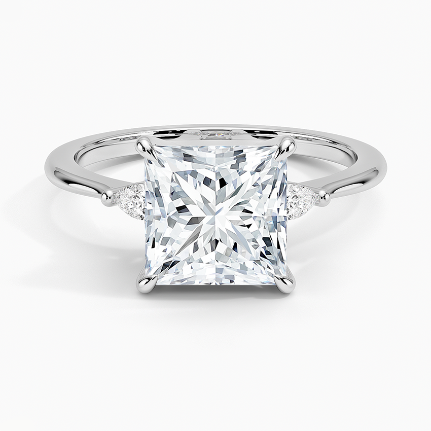 Aria Three Stone Diamond Engagement Ring  [Setting Only] - EC116