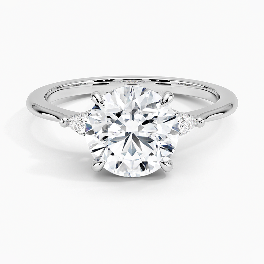 Aria Three Stone Diamond Engagement Ring  [Setting Only] - EC116