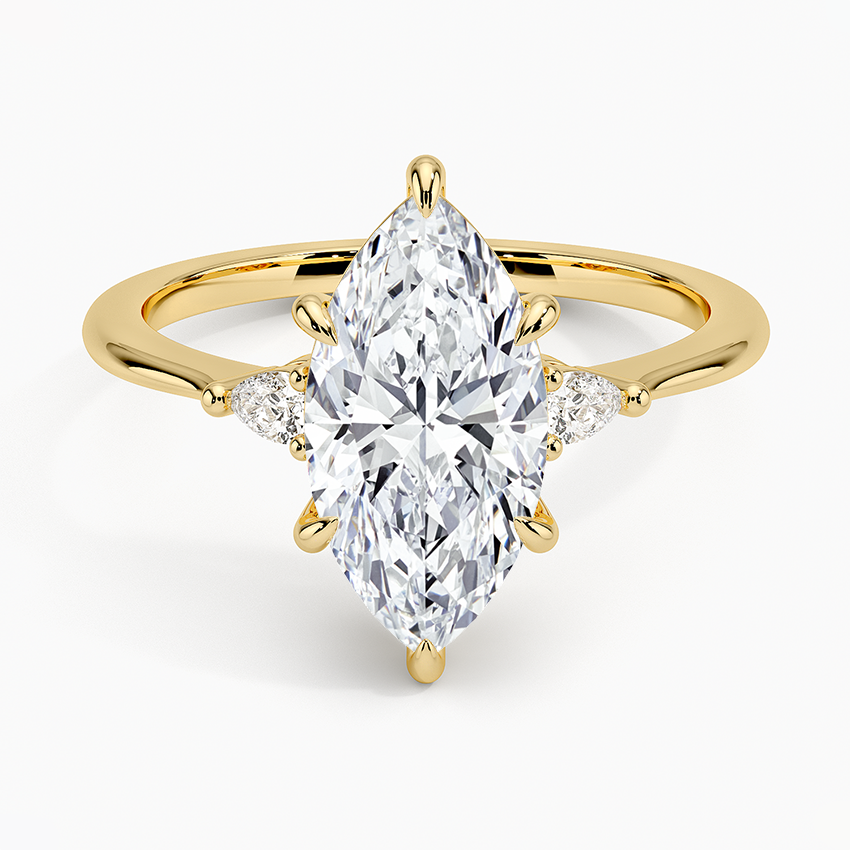 Aria Three Stone Diamond Engagement Ring  [Setting Only] - EC116
