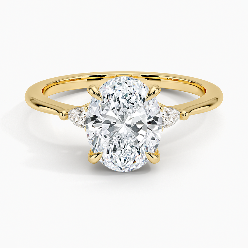 Aria Three Stone Diamond Engagement Ring  [Setting Only] - EC116