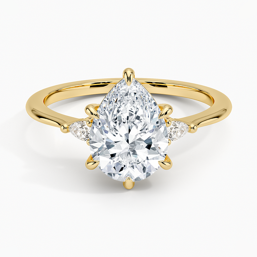 Aria Three Stone Diamond Engagement Ring  [Setting Only] - EC116