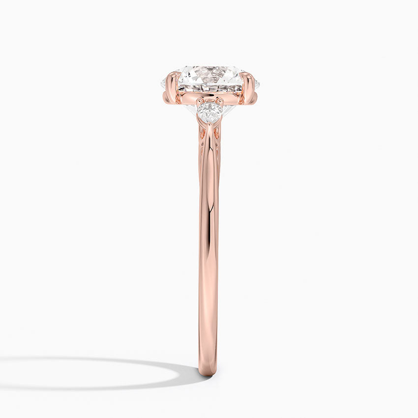 Aria Perfect Fit Three Stone Diamond Engagement Ring  [Setting Only] - EC119