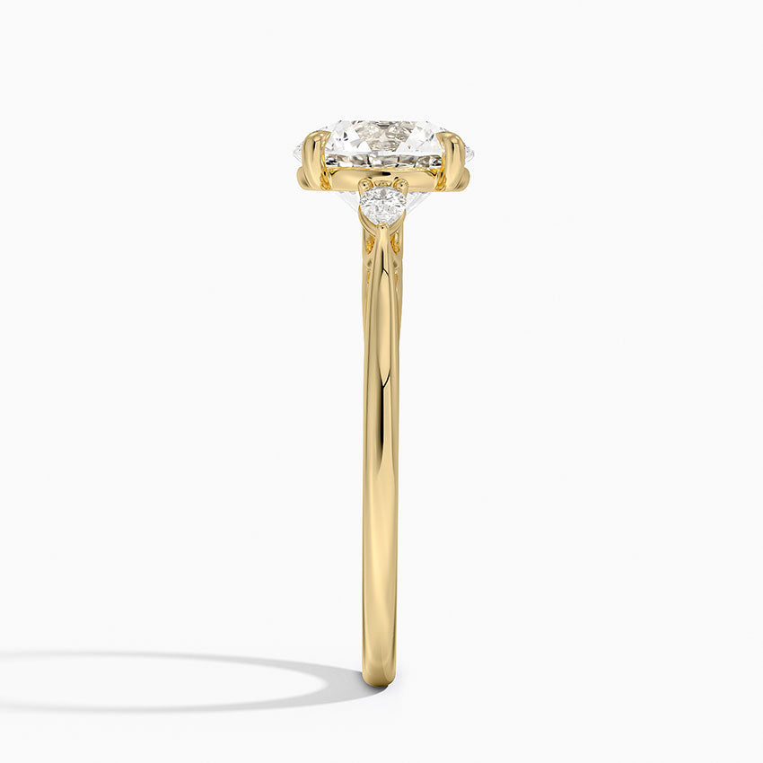 Aria Perfect Fit Three Stone Diamond Engagement Ring  [Setting Only] - EC119