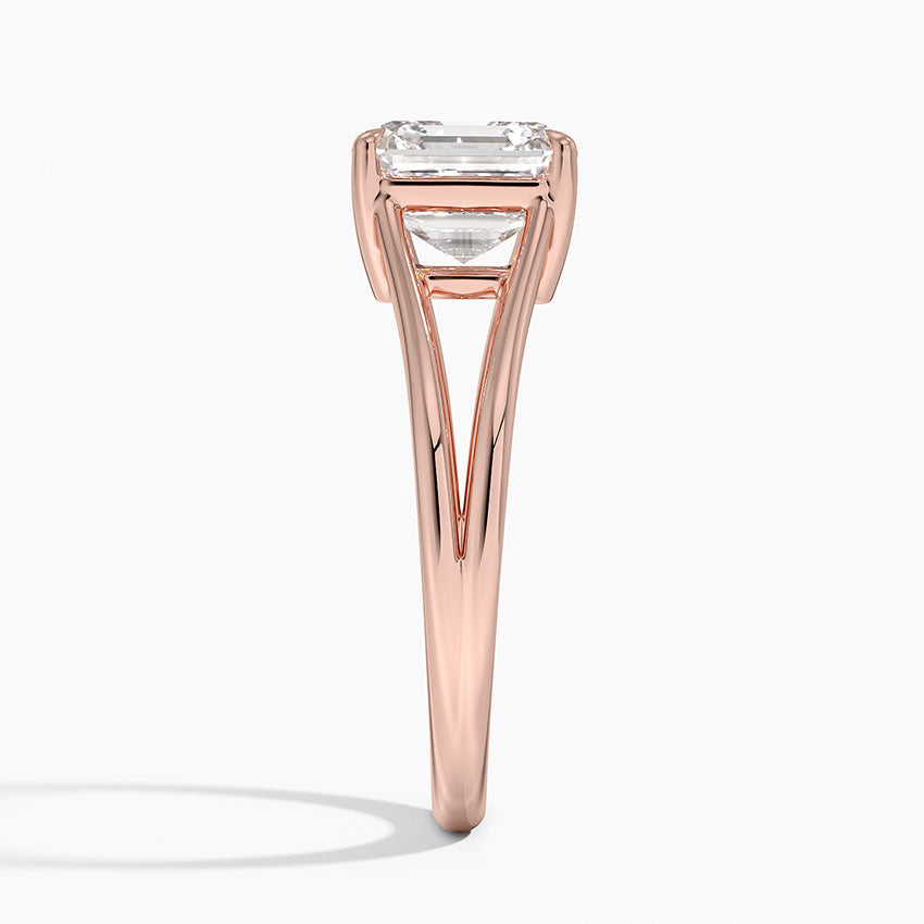 خاتم خطوبة سوليتير بتصميم أسشر تريسا مقسم من Roselle Jewelry [戒托 فقط] - EC106A
