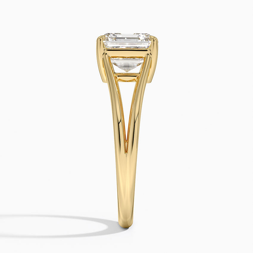 خاتم خطوبة سوليتير بتصميم أسشر تريسا مقسم من Roselle Jewelry [戒托 فقط] - EC106A