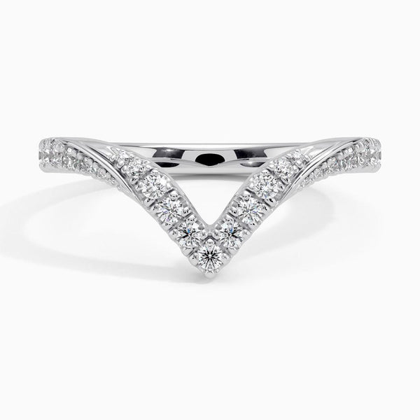 Elongated Chiara Wedding Band Ring - LR100