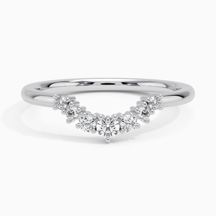 Aria Contoured Wedding Band Ring - LR69 - Roselle Jewelry