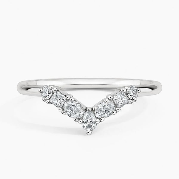 Desirée Contoured Wedding Band Ring - LR108