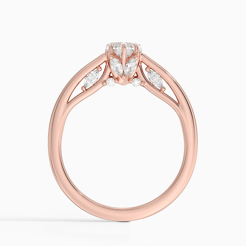 خاتم خطوبة سوليتير من مجموعة Secret Garden Adorned [戒托 فقط] - EC112