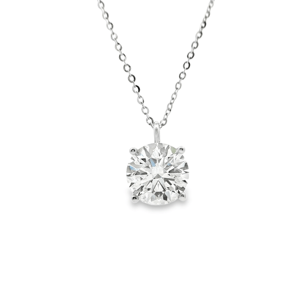 1.76CT Four Prong Solitaire Pendants Necklaces - LC101 - LG698545293