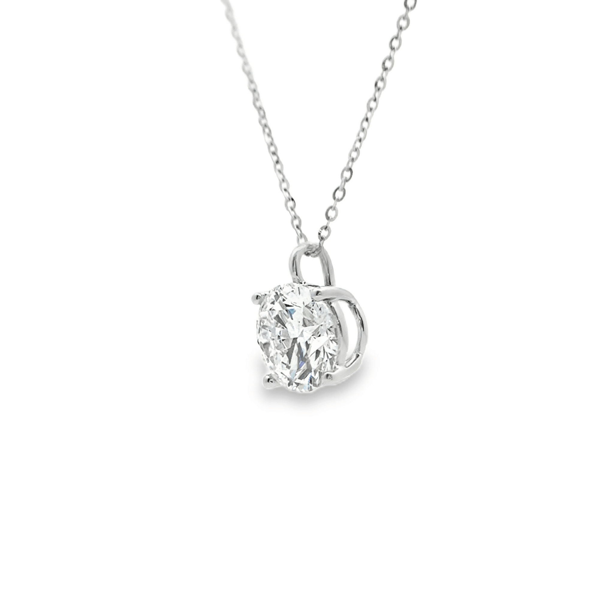 1.76CT Four Prong Solitaire Pendants Necklaces - LC101 - LG698545293