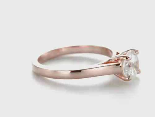 Four Prong Solitaire Diamond Engagement Ring [Setting Only] - EC062