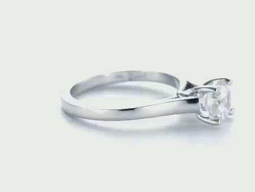 Four Prong center twist Solitaire Diamond Engagement Ring [Setting Only] - EC038