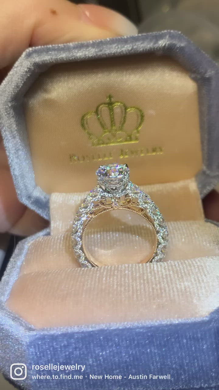 Custom Vintage Side Stone Diamond Ring [Setting Only] - EC095