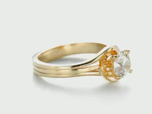 Custom Solitaire Diamond Engagement Ring [Setting Only] - EC068