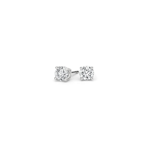 0.10CTW Four Prong Round Diamond Stud Earrings - SE010 - Roselle Jewelry