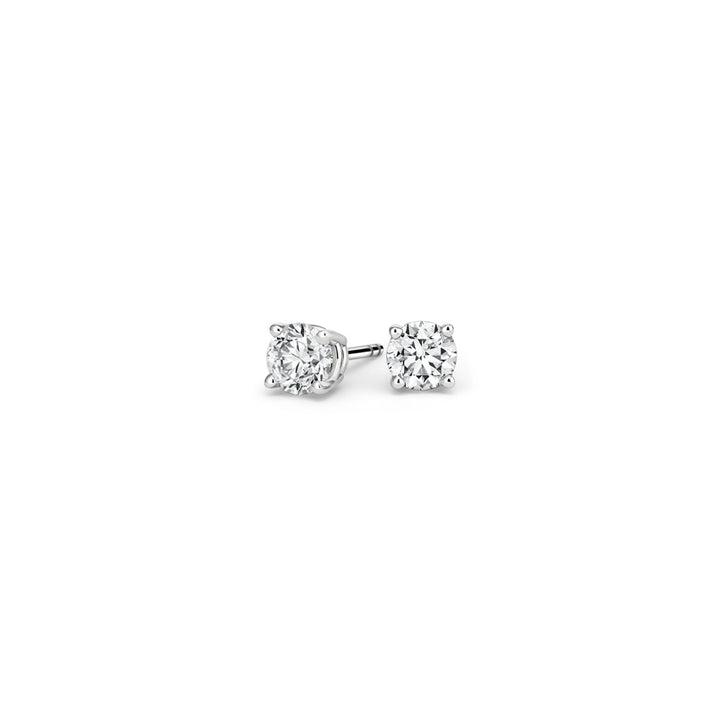 0.10CTW Four Prong Round Diamond Stud Earrings - SE010 - Roselle Jewelry