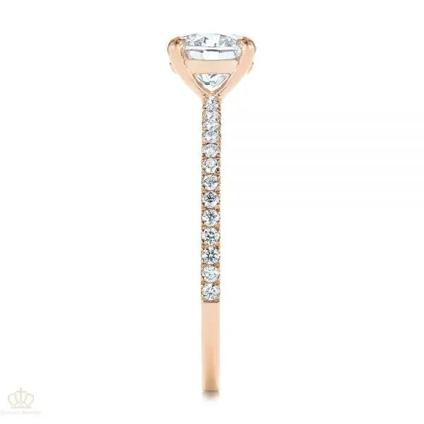 Four Prong Classic Diamond Engagement Ring [Setting Only] - EC051 - Roselle Jewelry