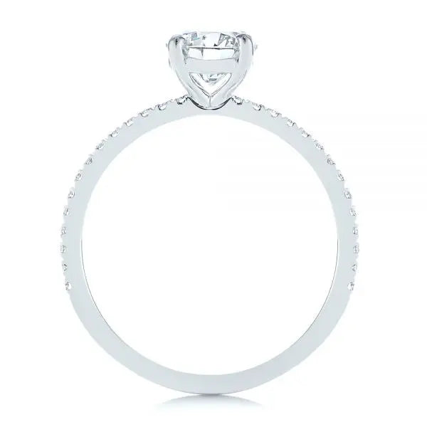 Four Prong Classic Diamond Engagement Ring [Setting Only] - EC051 - Roselle Jewelry