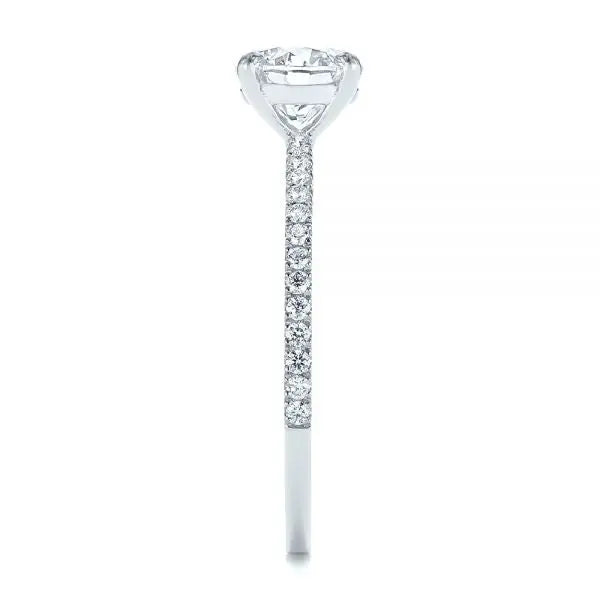 Four Prong Classic Diamond Engagement Ring [Setting Only] - EC051 - Roselle Jewelry