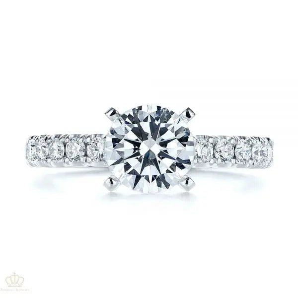 Classic Diamond Engagement Ring [Setting Only] - EC053 - Roselle Jewelry