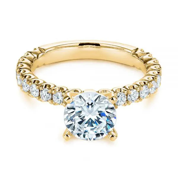 Classic Diamond Engagement Ring [Setting Only] - EC053 - Roselle Jewelry