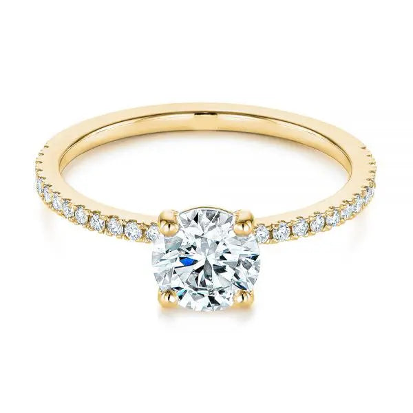 Four Prong Classic Diamond Engagement Ring [Setting Only] - EC051 - Roselle Jewelry