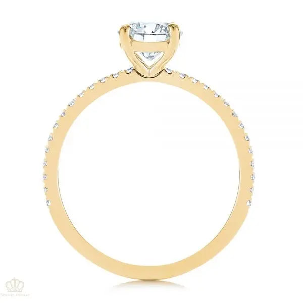 Four Prong Classic Diamond Engagement Ring [Setting Only] - EC051 - Roselle Jewelry