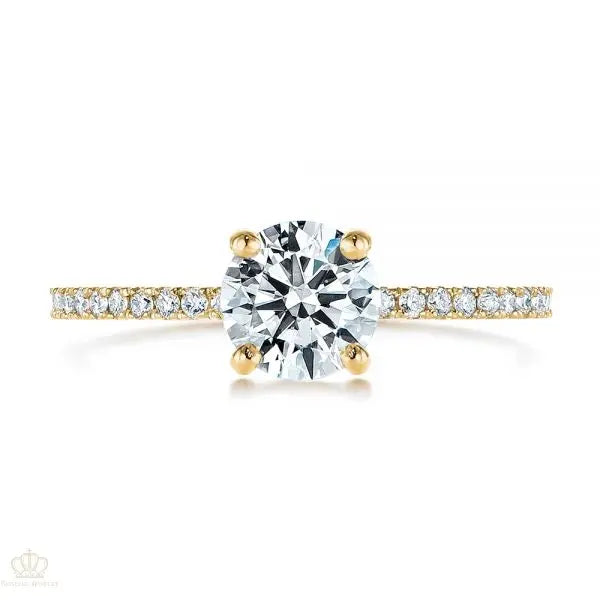 Four Prong Classic Diamond Engagement Ring [Setting Only] - EC051 - Roselle Jewelry