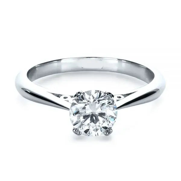 Custom Diamond Side Stone Engagement Ring [Setting Only] - EC072 - Roselle Jewelry