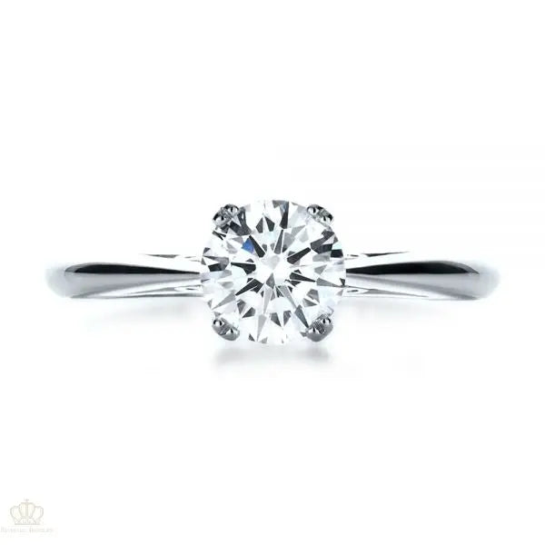 Custom Diamond Side Stone Engagement Ring [Setting Only] - EC072 - Roselle Jewelry