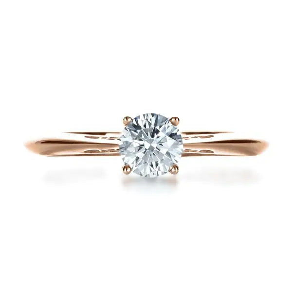 Custom Diamond And Filigree Engagement Ring [Setting Only] - EC074 - Roselle Jewelry