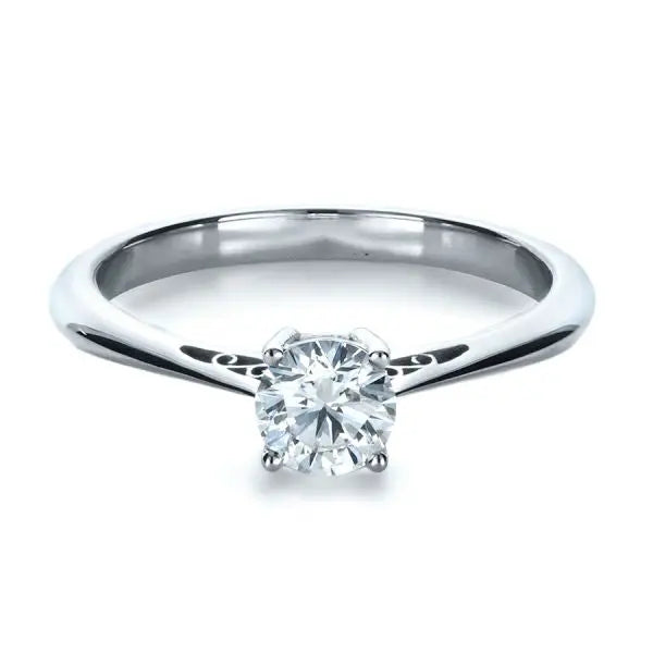 Custom Diamond And Filigree Engagement Ring [Setting Only] - EC074 - Roselle Jewelry