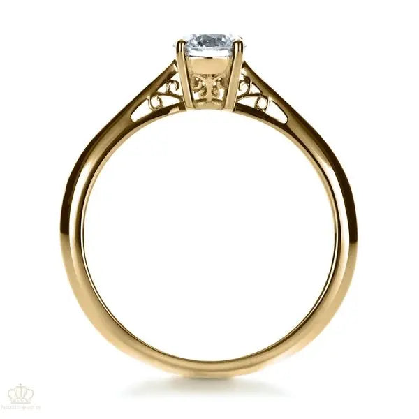 Custom Diamond And Filigree Engagement Ring [Setting Only] - EC074 - Roselle Jewelry
