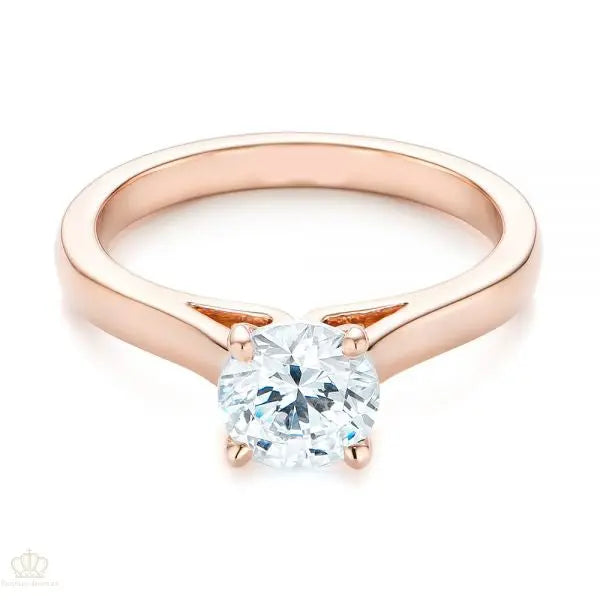 Vintage Diamond Solitaire Engagement Ring [Setting Only] - EC036 - Roselle Jewelry