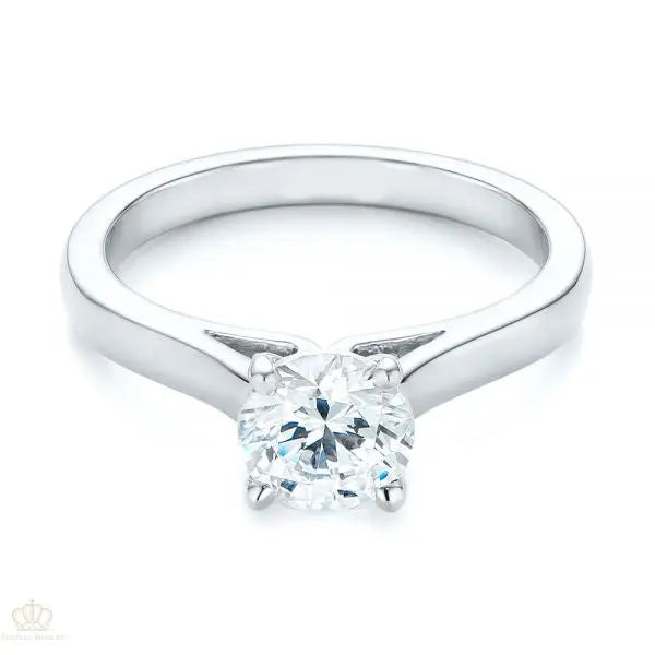Vintage Diamond Solitaire Engagement Ring [Setting Only] - EC036 - Roselle Jewelry