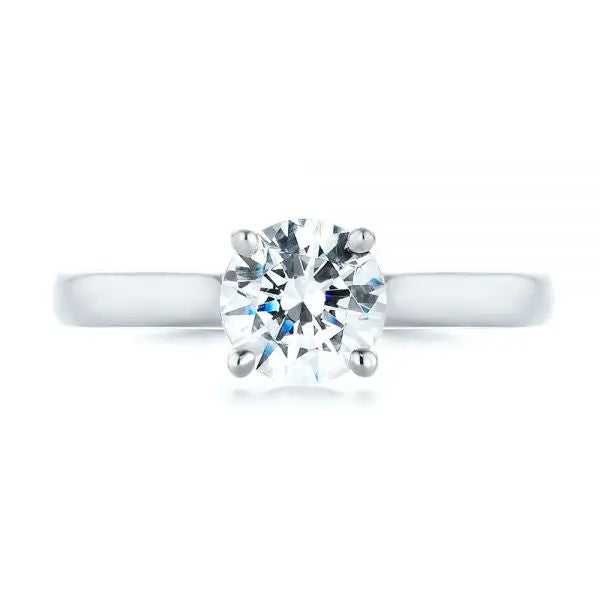 Vintage Diamond Solitaire Engagement Ring [Setting Only] - EC036 - Roselle Jewelry