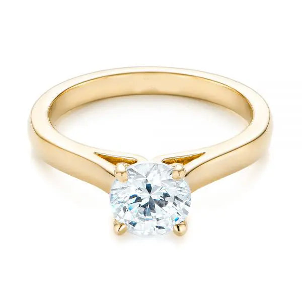 Vintage Diamond Solitaire Engagement Ring [Setting Only] - EC036 - Roselle Jewelry