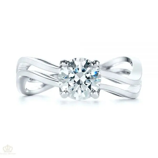 Double Strand Solitaire Diamond Engagement Ring [Setting Only] - EC031 - Roselle Jewelry
