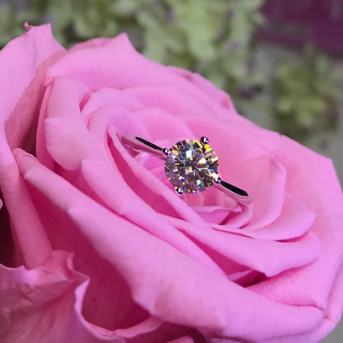 Four Prong Solitaire Engagement Ring - NT10 - Roselle Jewelry