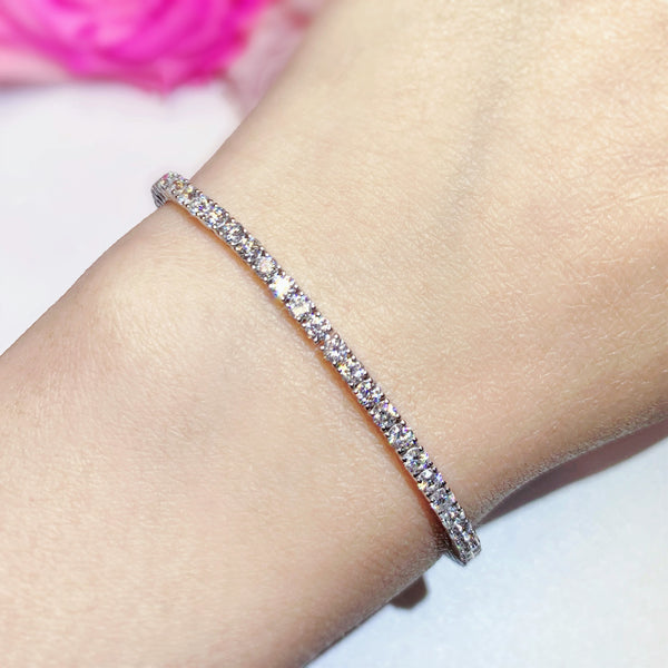 3.40CTW Four Prong Lab Grown Diamond Bracelet - LB003 - Roselle Jewelry